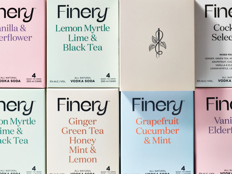 finery vodka sodas crisp branding