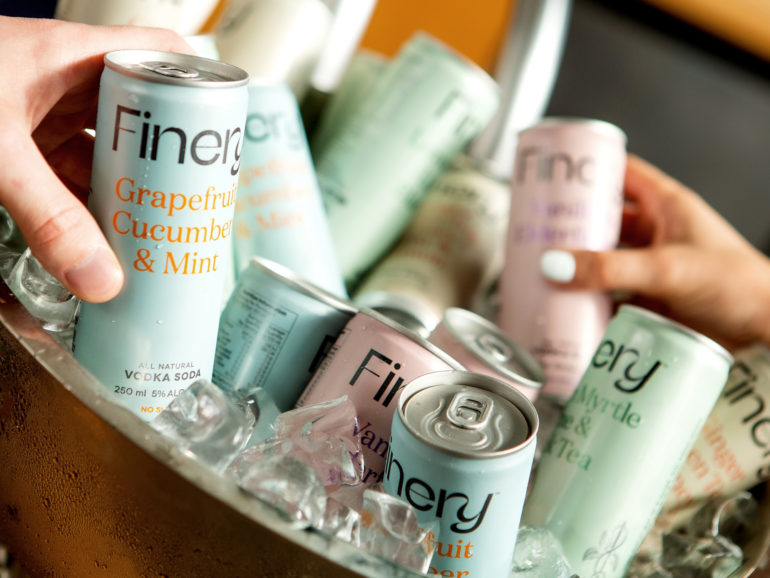 finery vodka sodas crisp branding