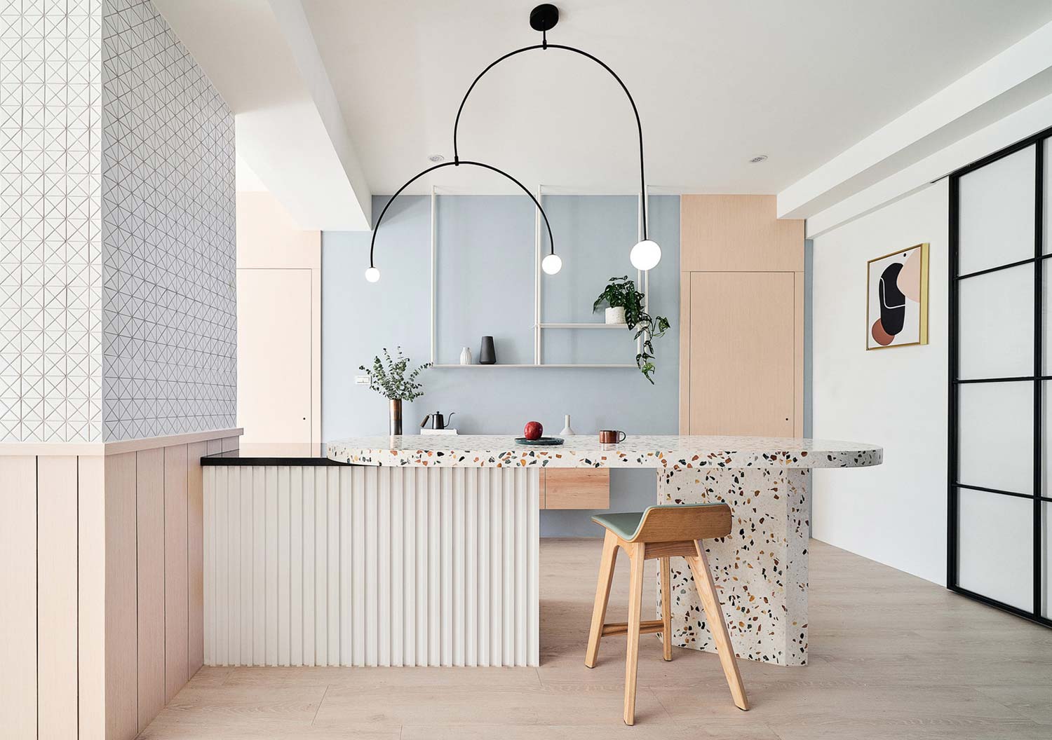 Pastel Colors And Venetian Terrazzo In A House By Nest Space Design 01 