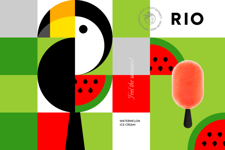 rio colorful ice cream branding concept