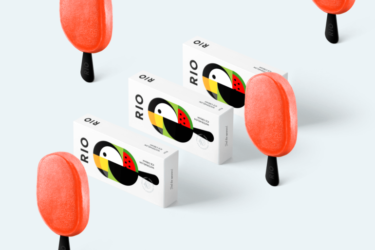 rio colorful ice cream branding concept