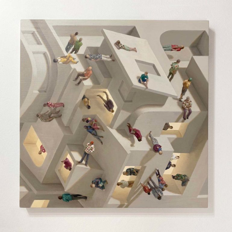 CINTA VIDAL’S  ‘GRAVITIES’ ARCHITECTURAL PAINTINGS