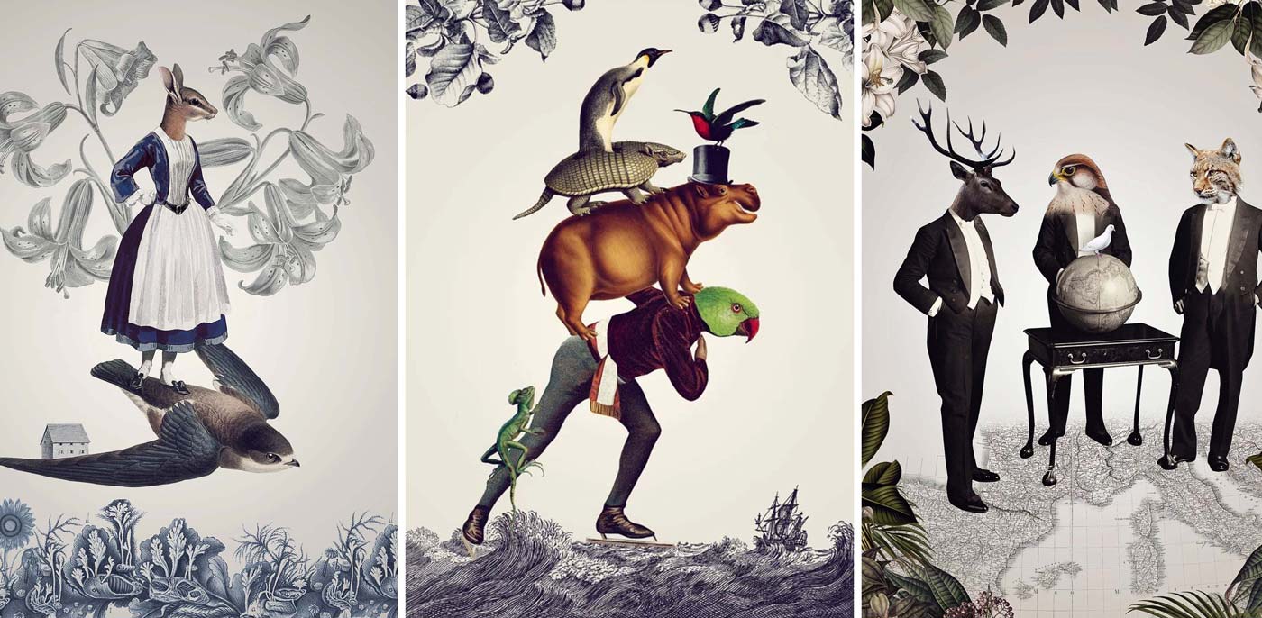 Surreal Animal Collages by Katarzyna & Marcin Owczarek