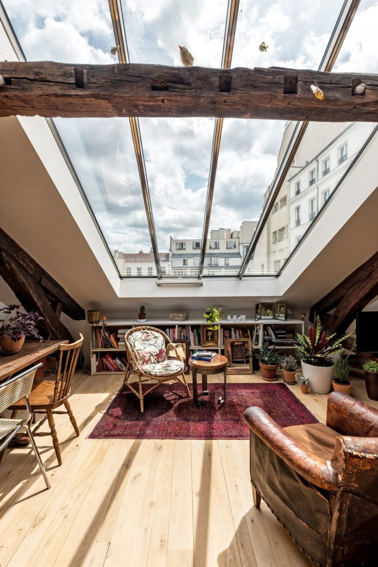 Renovated Attic Apartment in Paris