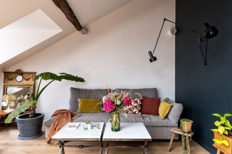 Renovated Attic Apartment in Paris