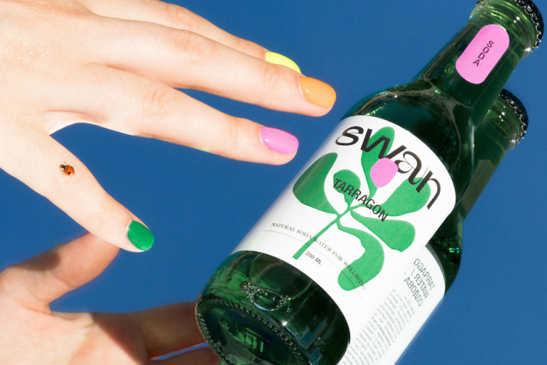 Swan Soda Vibrant Visual Identity