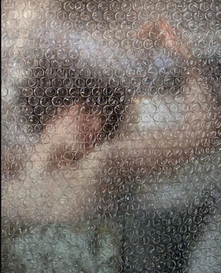 Darian Mederos Emotive Bubble Wrap Paintings