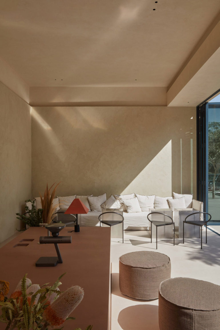 a raw and minimalisti style for la petite cafe in abu dhabi 03 La Petite café Abu Dhabi