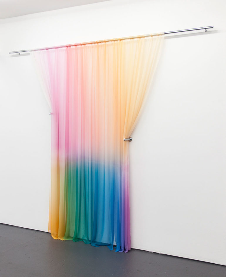 justin morin_draperies installation 2 Justin Morin’s printed silk installations