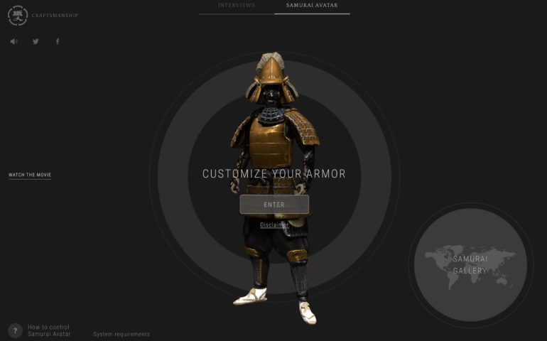ANA Japan Airlines vous permet de créer votre avatar de samouraï personnalisé