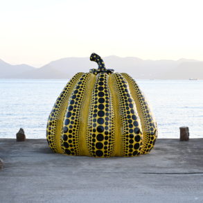 Yayoi Kusama yellow pumpkin Naoshima