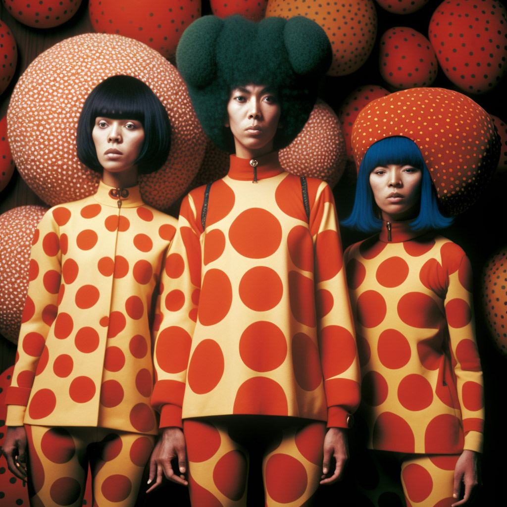 Yayoi Kusama 1970s Collection - Generated with Artificial Intelligence