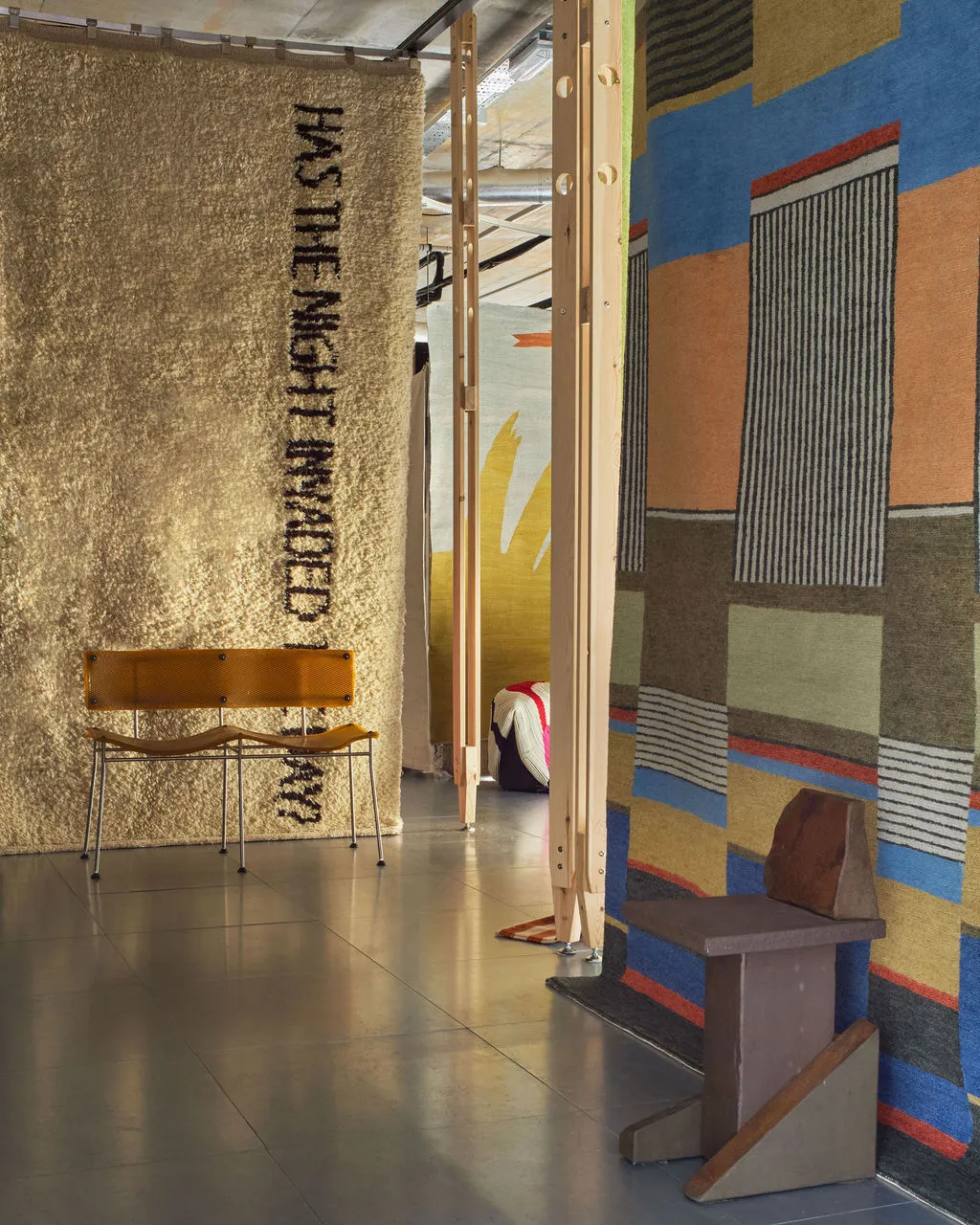 Installation view of ‘Progressive Permanence’ at Christopher Farr, Shoreditch
